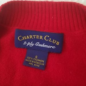 Gently used red cashmere top